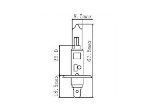 Halogen-Scheinwerferlampe H1