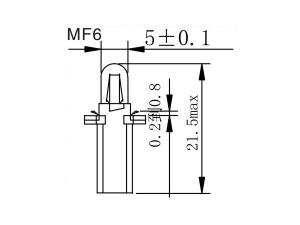 Glühlampe MF5, 6, 7, 8, 9, Birne für Armatur-Kontrollleuchte