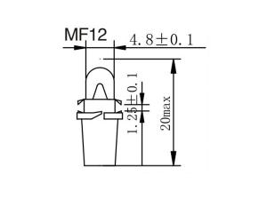 Glühlampe MF10, 11, 12, 14, Birne für Armatur-Kontrollleuchte