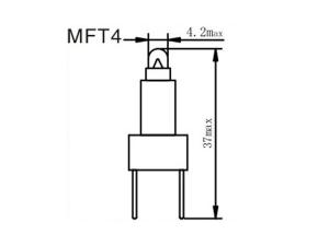 Glühlampe MF23, 25, 26, 30, T4, Birne für Armatur-Kontrollleuchte