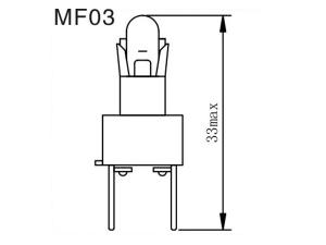 Glühlampe MF02, 03, 04, 05, 06, 07, 08, Birne für Armatur-Kontrollleuchte